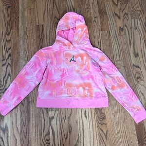 Jordan Kids Hoodie in Pink and Orange